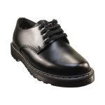 Buccaneer Junior Genuine Leather School Shoes - Black