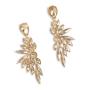 Goldair Gold Diamante Chandelier Stud Earrings