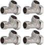 6PCS 3 Way Water Line Splitter G1 2 Male And Female Thread Stainless
