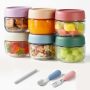 Glass Baby Food Storage Containers Baby Food Jars 6 Pack Small Glass Containers With Lids 4 Oz Leakproof Baby Food Storage Containers Bpa Free MIC