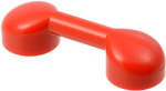 Parts Bar 1 X 3 With 2 Stud Receptacles Radio Handle Phone Handset 6190 - Red