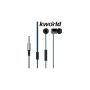 Kworld Kw S27 In-ear Elite Gaming Earphones - Stereo Silicone Earbuds MIC 10MM & 6MM Drivers 98DB Sensitivity 1.2M Braided Cable 3.5MM Jack Blue