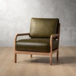 Vrede Leather Armchair Oak