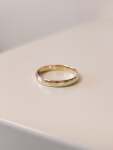 Goldair Gold Court-shaped Gents Band - XL UK Ring Size X+ To Z+2 10K White Gold 4.5MM Width