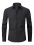 Men's Trendy Lapel Collar Design Dress Shirts Long Sleeve Casual Button Up Shirt For Formal Occasions Spring And Fall