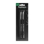 Pnp Black Barrel Fineliner 2 Pack