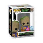 Funko Pop Marvel Studios: I Am Groot – Groot With Cheese Puffs Flocked Special Edition