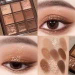 Chocolate Brown 9-COLOR Eyeshadow Palette - Matte & Shimmer Finishes Long-lasting Non-fading Makeup Gift Set