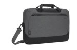 Targus Cypress Eco Topload 15.6IN Grey Front Stash Pocket Allows For Quick Access To Small Accessories Padded Shoulder Strap Sof