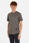 Calvin Klein Washed Monologo Badge Tee - Endless Grey