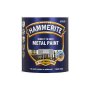 Direct To Rust Metal Paint Hammerite Hammered Silver Grey 1L