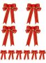 10 Pieces Glitter Christmas Tree Bow Ribbon Bows Christmas Tree Ornaments