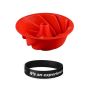 Spiral Bundt Cake Silicone Baking Mould Pink/red