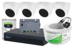 Dahua 4 Ch Xvr Kit With 4 X Eyeball Dome Cameras