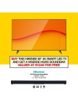 Hisense 58" 147CM 4K Uhd Smart L.e.d. Tv 58A6N