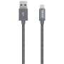 Lightning 1.2M Aluminium Cable Grey