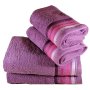 Royal Turkish Collection -450GSM -100% Cotton -2 Hand Towels 2 Bath Sheets -plum