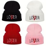 Unisex Loser Embroidered Warm Hat Soft Fashion Hip Hop Knitted Hat Ideal Choice For Gifts