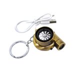 Turbocharger Cigarette Lighter Keyring With Turbo Sound - Gold - Autostyle Motorsport South Africa