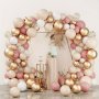 100PCS Vintage Macaron Balloon Garland Arch Kit Ideal For Adult Celebrations Wedding Valentine's Day Birthday Baby Shower Baptism Emulsion Material Party Decor Set For