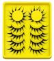 6 Pairs Wet Fox Spiky Manga False Eye Lashes