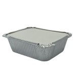 Foil Container 15X12CM 10-PIECE+PAPER Lid