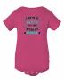 I Try To Be Good But I Take After My Grandpa Baby Onesie Bodysuit Hot Pink