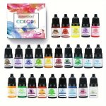1SET 24 Colors 5ML BOTTLE Highly Concentrated Color Essence Resin Glue Resin Pigment Resin Toner For Diy Resin Dye Craft Paintin