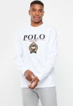 Polo Mens Crest Logo Long Sleeve Tee - White
