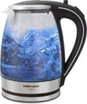 Mellerware Kettle 360 Degree Cordless Glass Silver 1.8L 2200W Azure