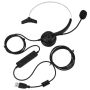 USB Cordless Headset With MIC Noise Cancelling Mute Function For Call