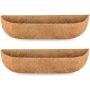 30 Inch Coco Planter Liners 2 Pack Natural Window Box Inserts