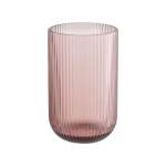 Ribbed Plum Glass Hi-ball
