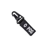 Blood Type Key Chain With Snaphook O Positive Black - 1PC