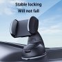 Freely Rotating Car Phone Holder Upgraded Adjustable Horizontal And Vertical Phone Holder Car Gps Navigation Holder With Strong Vacuum Adsorption Suitable For All Compatible Phones