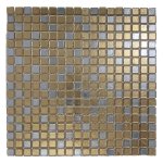 Gold Leaf Mosaic Tile Gold Mix 30CM X 30CM