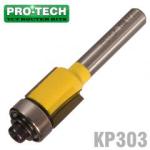 PRO-TECH Trim Bit 1 2' X 1 2'with Bottom Bearing 1 4' Shank