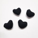 Plush Black Hearts - 4 Pack - Factory Plaza
