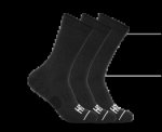 HOKA Crew Run Sock 3-PACK Black