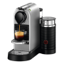 Nespresso Citiz Automatic Espresso Machine With Aeroccino Milk Frother - Silver