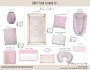 Cot Duvet Bedding Baby Pink Flower Set
