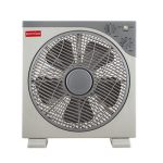 Desk Plastic Box Fan 5 Blades White Motor Power 40W
