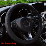 Luxurious Pu Leather Steering Wheel Cover - 3D Comfort No Inner Ring Car Accessories