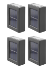 4 Pack Of LED Outdoor Solar Ground Light TS-66