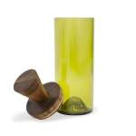Recycled Storage Glass Jars - Green Short Lid Option - C