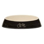 CAT Rogz Z Bowlz 200ML Fishcake Bowl Black Paws Design Waggs Pet Shop
