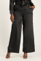 Sadie Satin Wide Leg Pant - Black - M