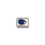 Composable Classic Link Dark Blue Stone Drop Right