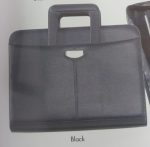 A4 Leatherette Drop Handle Folder With Badge