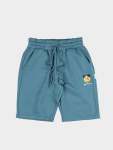 Happy Bear Fleece Jog Shorts - Blue - Blue XL